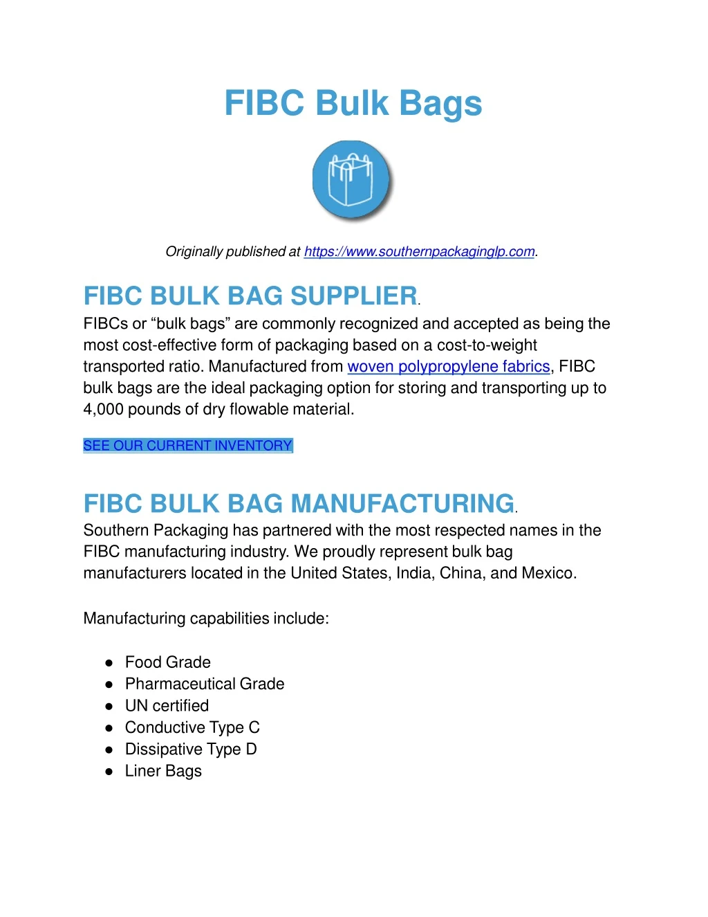 fibc bulk bags