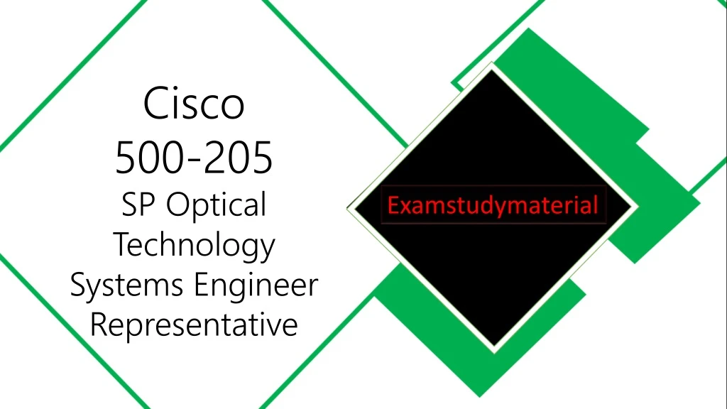 cisco 500 205 sp optical technology systems
