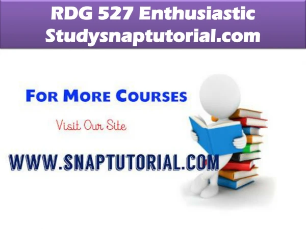 RDG 527 Technology levels--snaptutorial.com