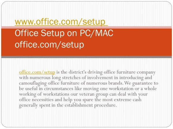 www office com setup office setup on pc mac office com setup