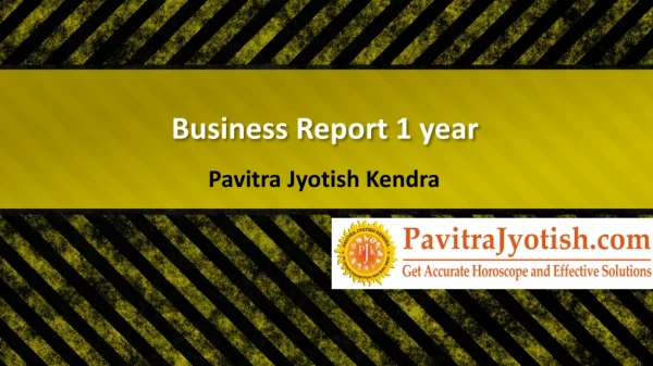 Business Report 1 Year