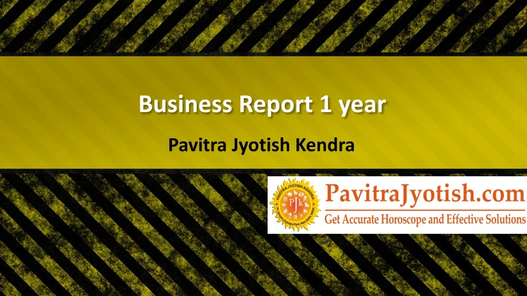 business report 1 year