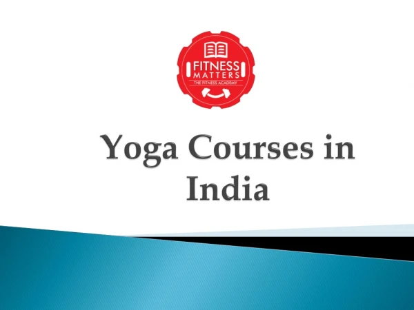 Get Fitness Yoga Courses in India