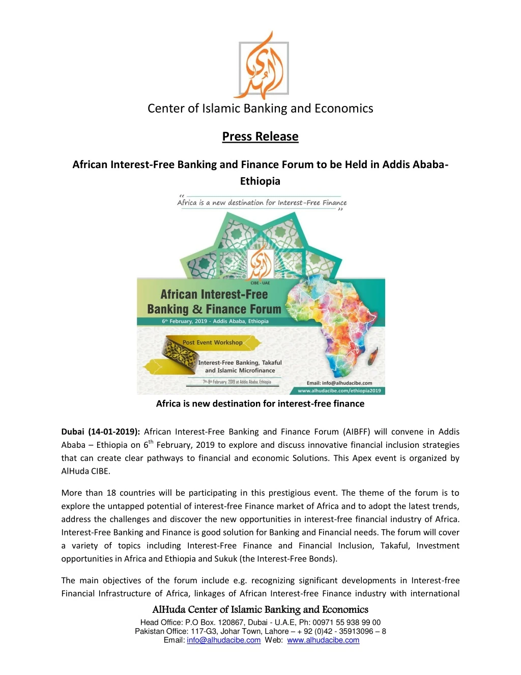 center of islamic banking and economics