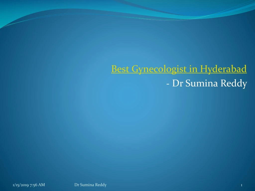 best gynecologist in hyderabad dr sumina reddy