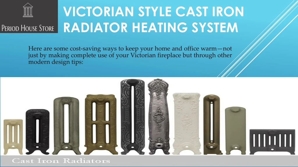 victorian style cast iron radiator heating system