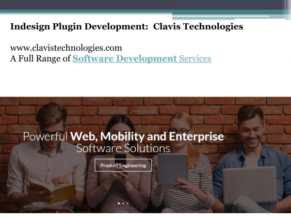 Indesign Plugin Development: Clavis Technologies