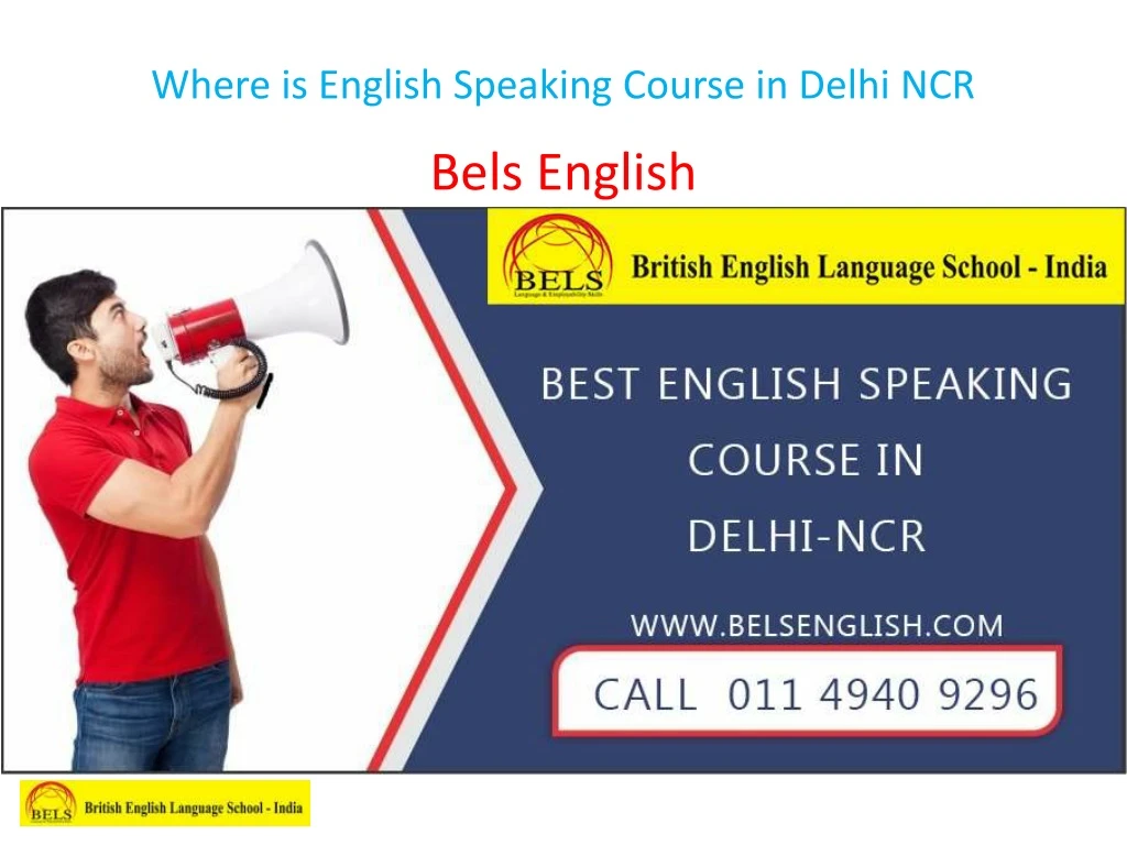 where is english speaking course in delhi ncr