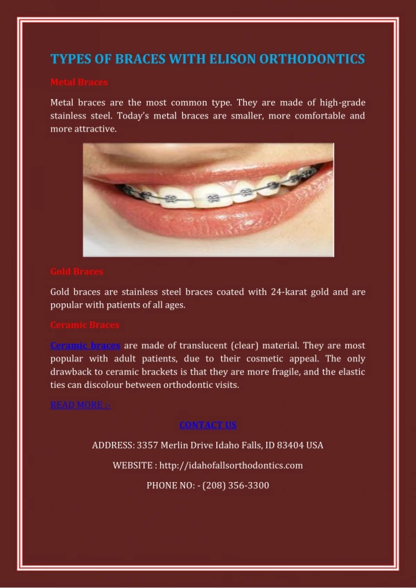 Orthodontics Treatment Idaho Falls by Elison Orthodontics