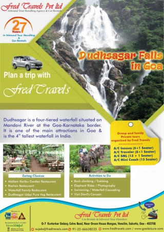 Dudhsagar Waterfall - slide 1