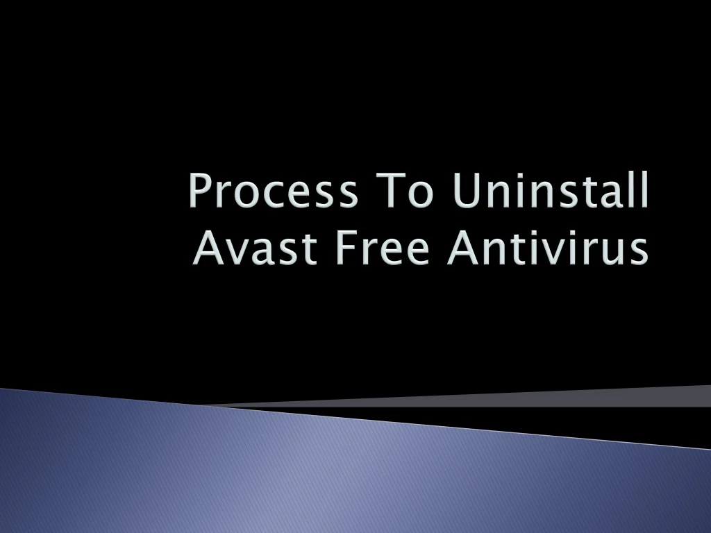 process to uninstall avast free antivirus