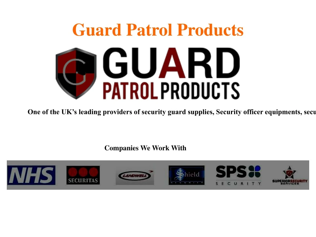 guard patrol products