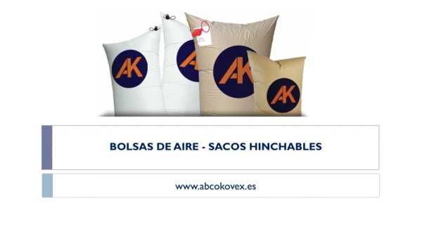 BOLSAS DE AIRE - SACOS HINCHABLES