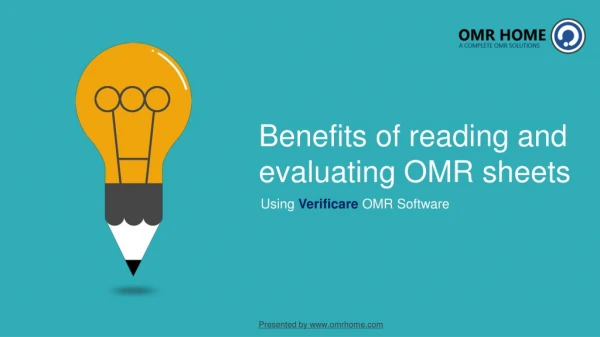Benefits of reading and evaluating OMR sheets using Verificare OMR Software
