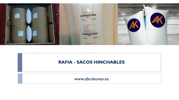 RAFIA - SACOS HINCHABLES