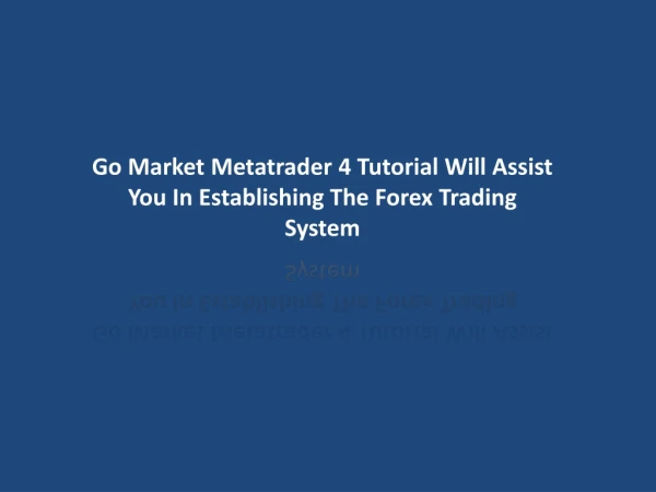 Fx Trading System mt4 charting tools.