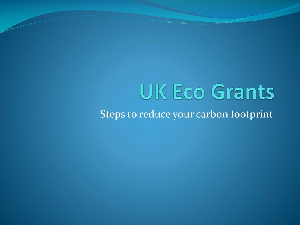 uk eco grants