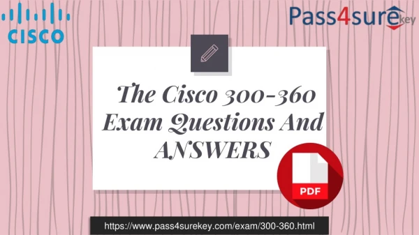 Cisco 300-360 Dumps PDF Tast Question & Answers (2019).