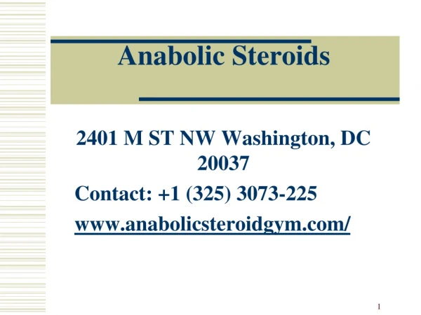 Anabolic Steroid Gym