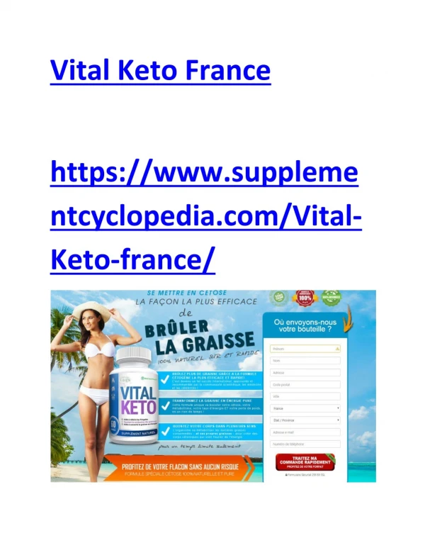 https://www.supplementcyclopedia.com/Vital-Keto-france/