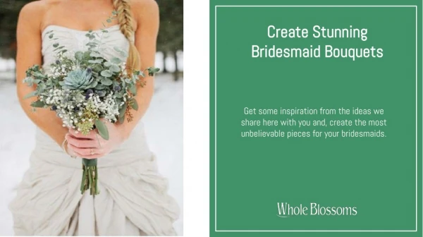 Make the Best and Eye-Catching Bridesmaid Bouquets