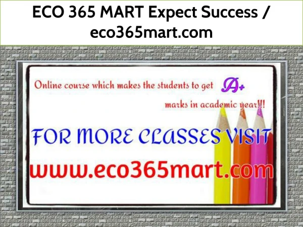 ECO 365 MART Expect Success / eco365mart.com