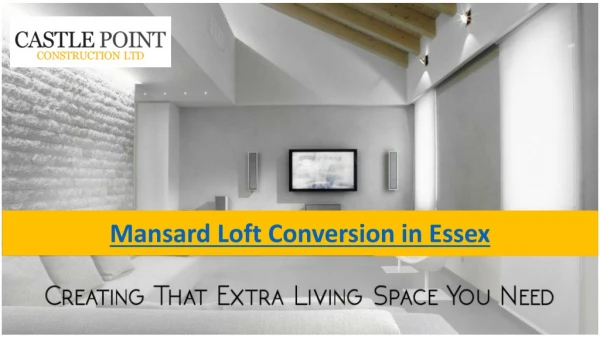 Mansard Loft Conversion in Essex