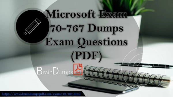 Download 2019 Latest 70-767 Dumps - Microsoft SQL 70-767 Questions PDF