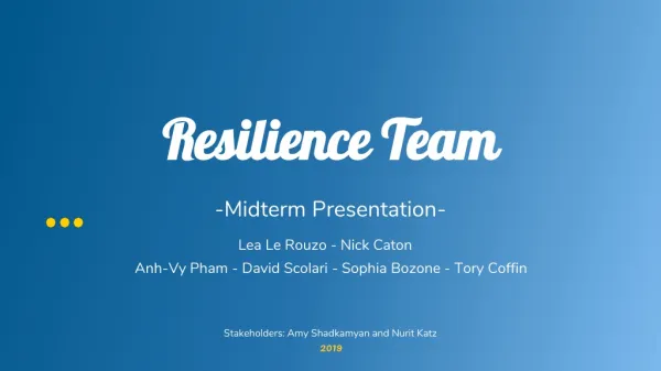 Resilience Team