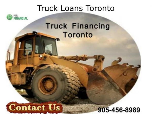 Truck loan Financing Canada |Toronto