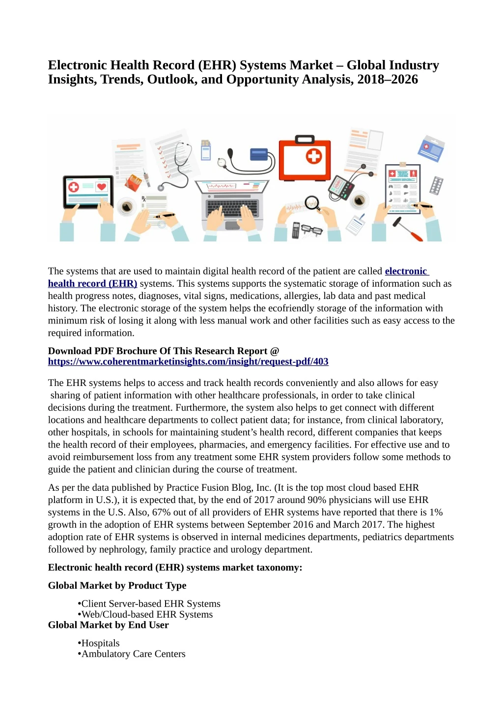 electronic health record ehr systems market