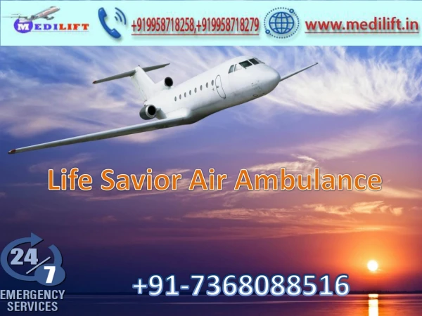 Pick Fast and Finest Air Ambulance Service in Bangalore with ICU