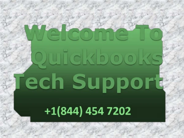 Quickbooks Technical Support Phone Number 1(844) 454 7202