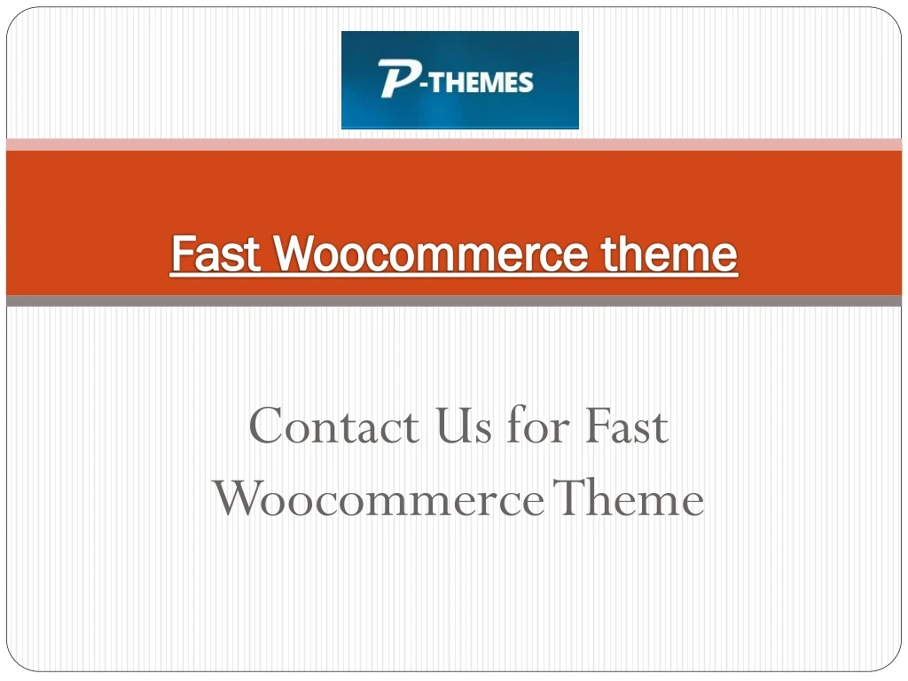 fast woocommerce theme