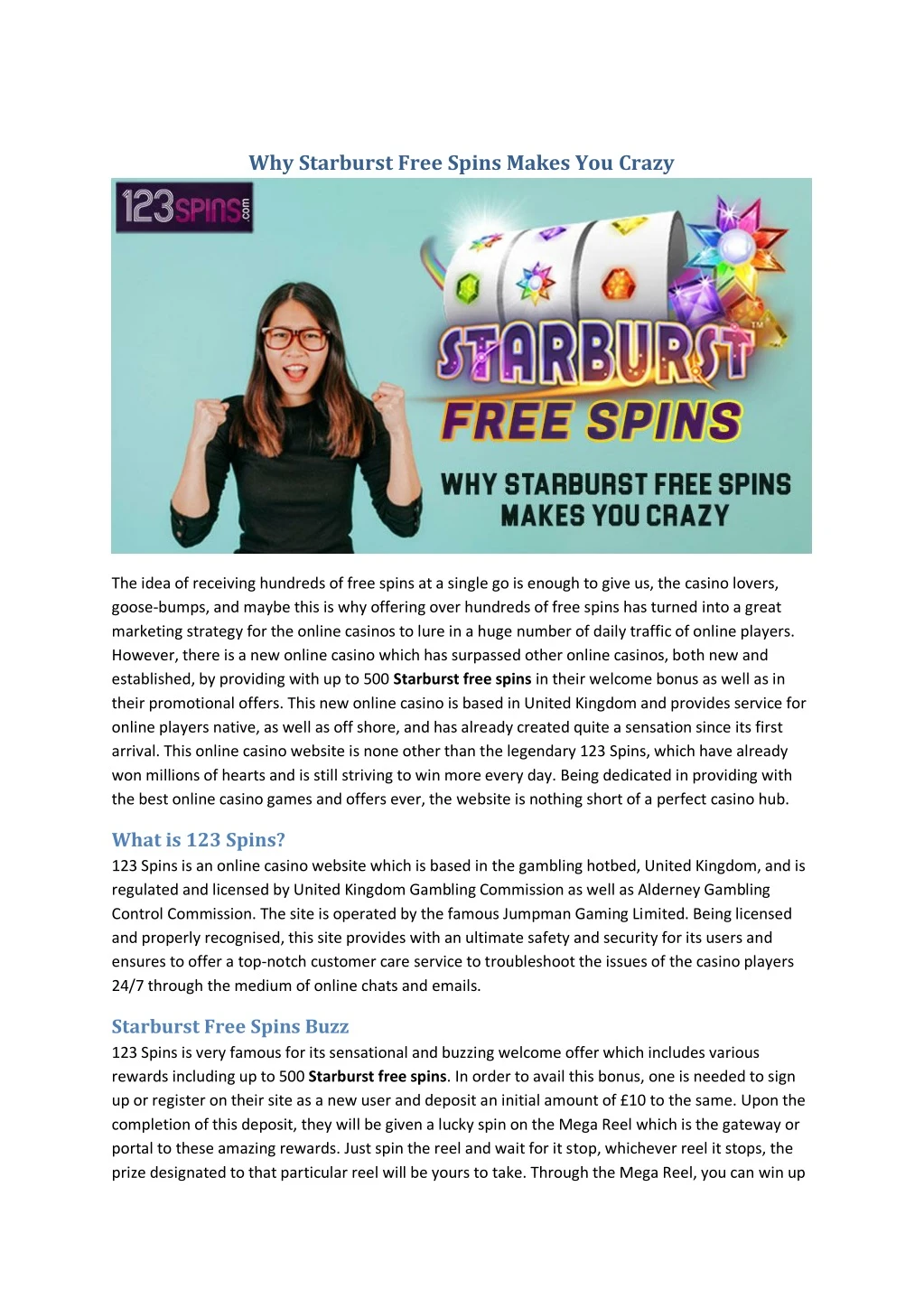 why starburst free spins makes you crazy