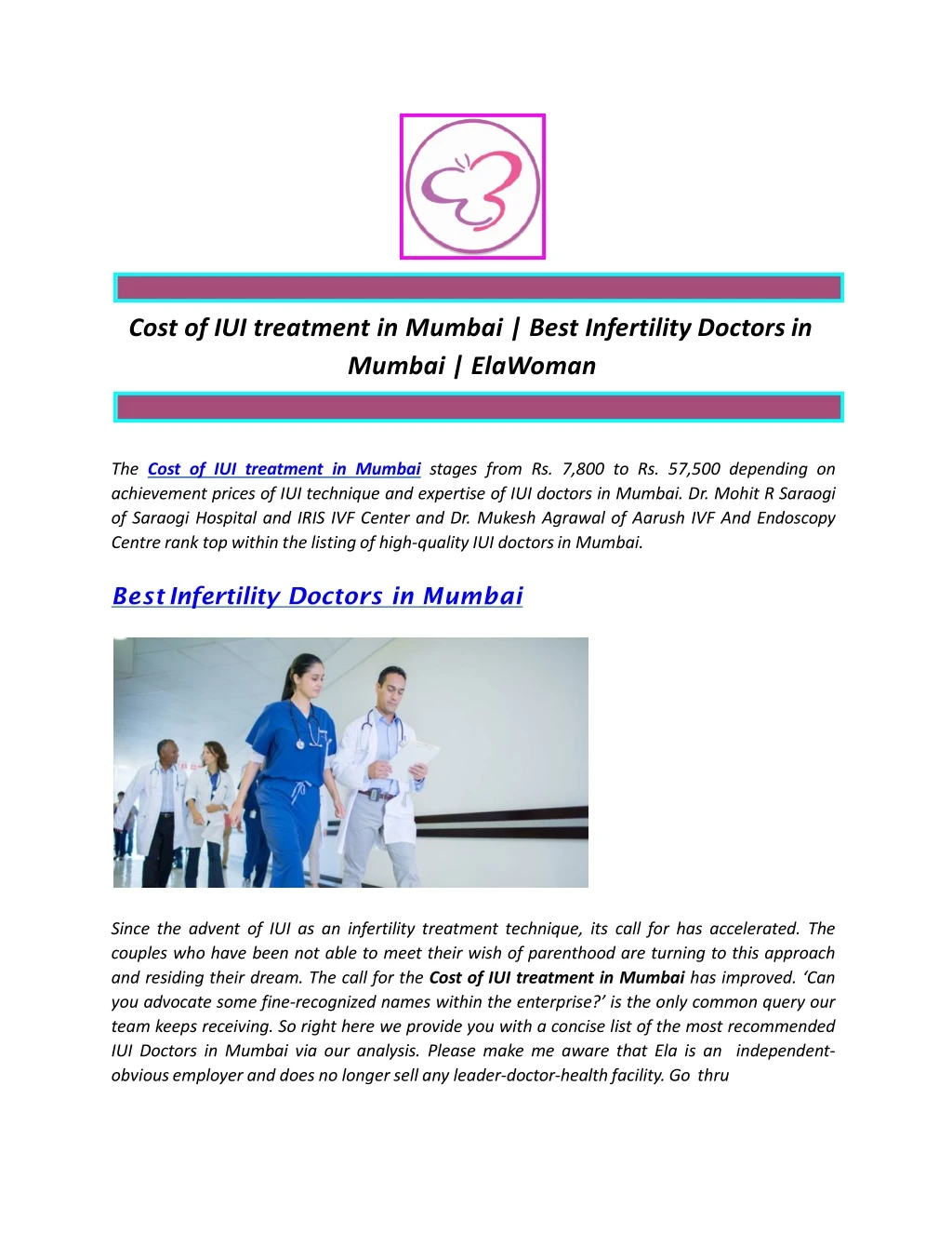 cost of iui treatment in mumbai best infertility