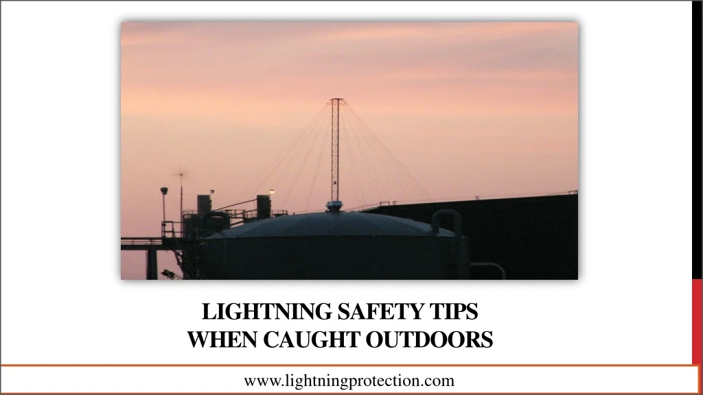 lightning safety tips when caught outdoors
