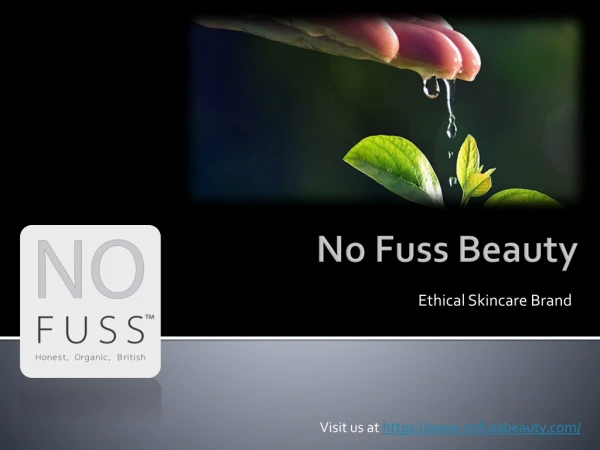 No Fuss Beauty - Ethical Skincare Brand