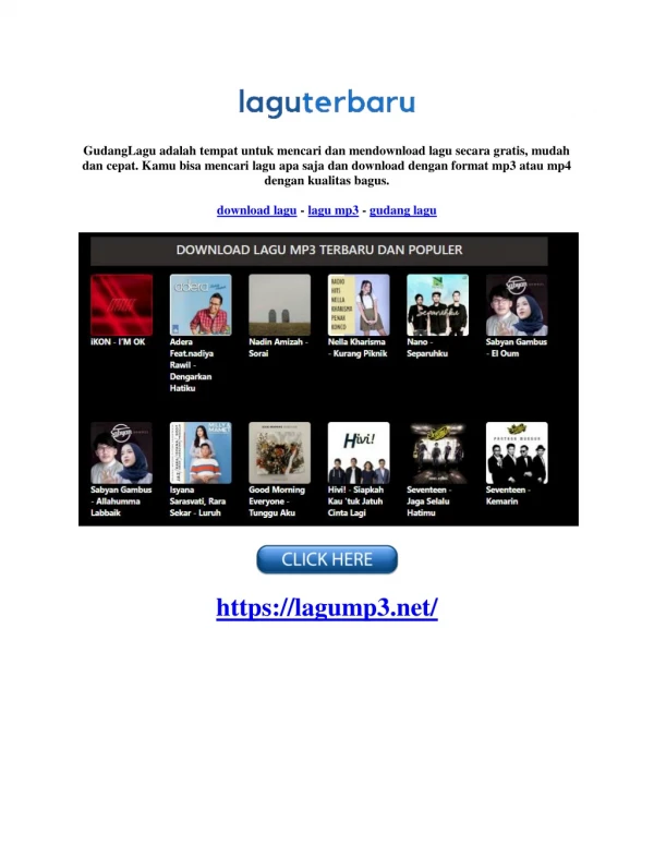 DOWNLOAD LAGU MP3 TERBARU DAN POPULER