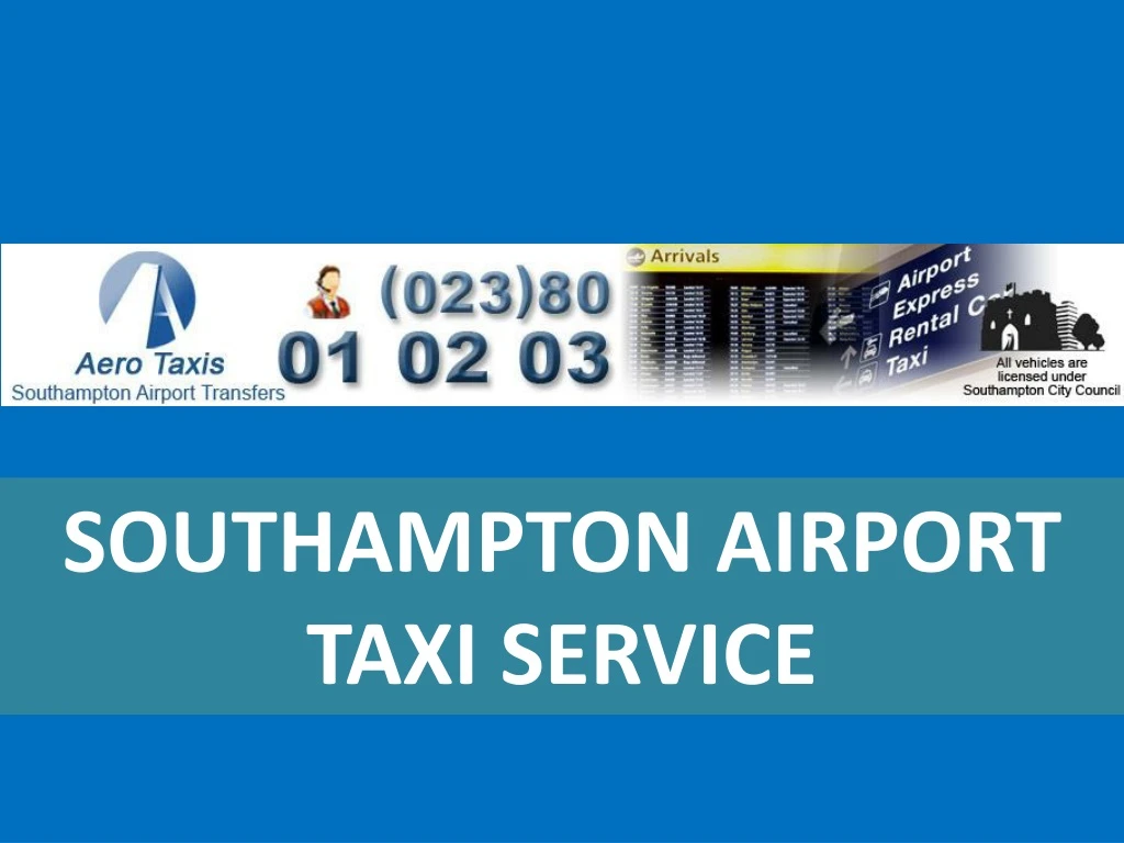 southampton airport taxi service