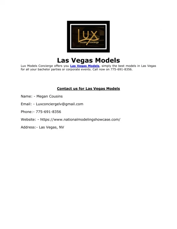 Las Vegas Models