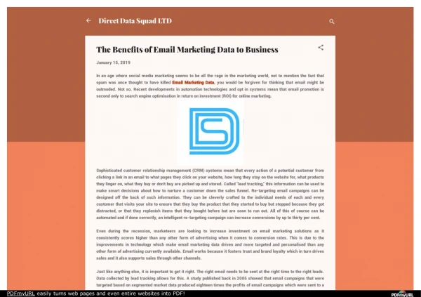 The Benefits of Email Marketing Data to Business