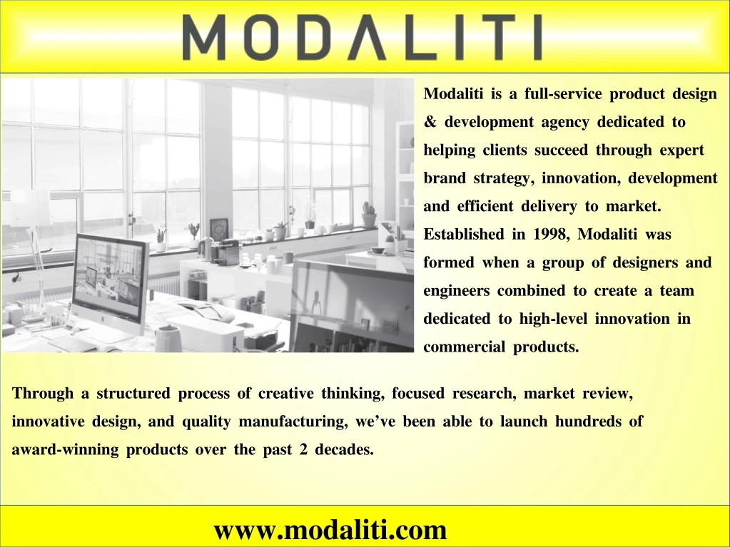 modaliti is a full service product design