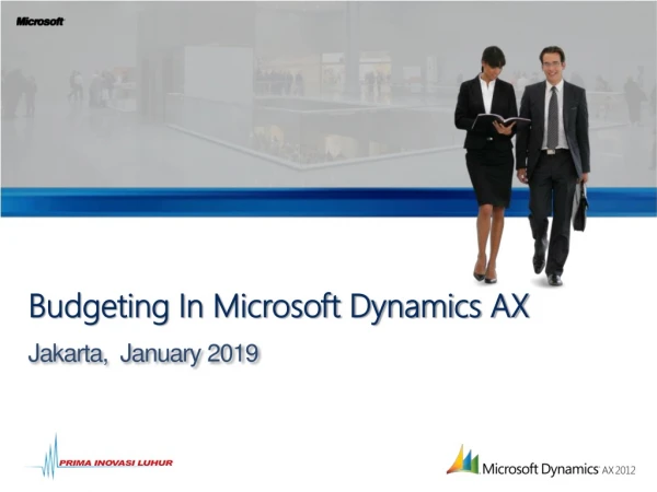 Budgeting In Microsoft Dynamic Ax 2012