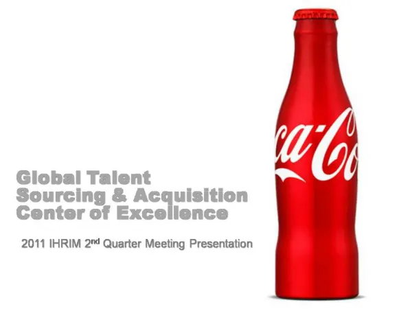 Global Talent Sourcing Acquisition Center of Excellence