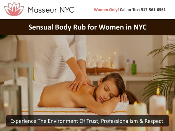 Sensual Body Rub for Women in NYC