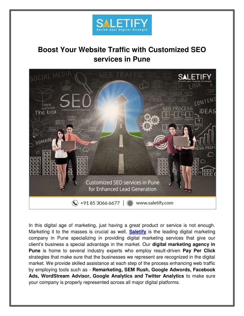 boost your website traffic with customized