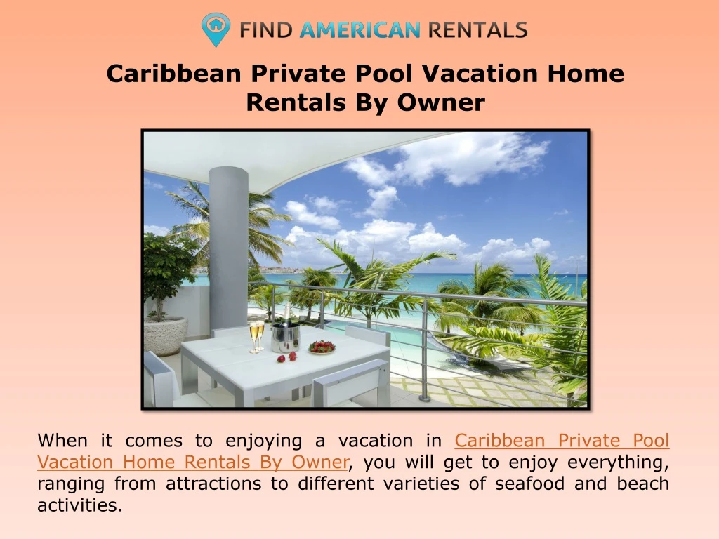 caribbean private pool vacation home rentals by owner