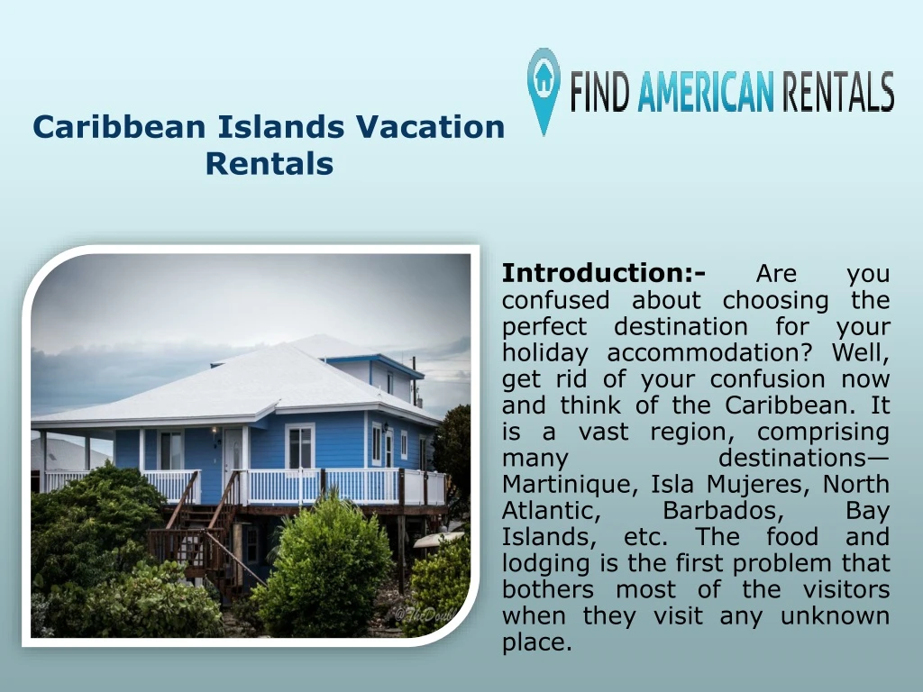 caribbean islands vacation rentals