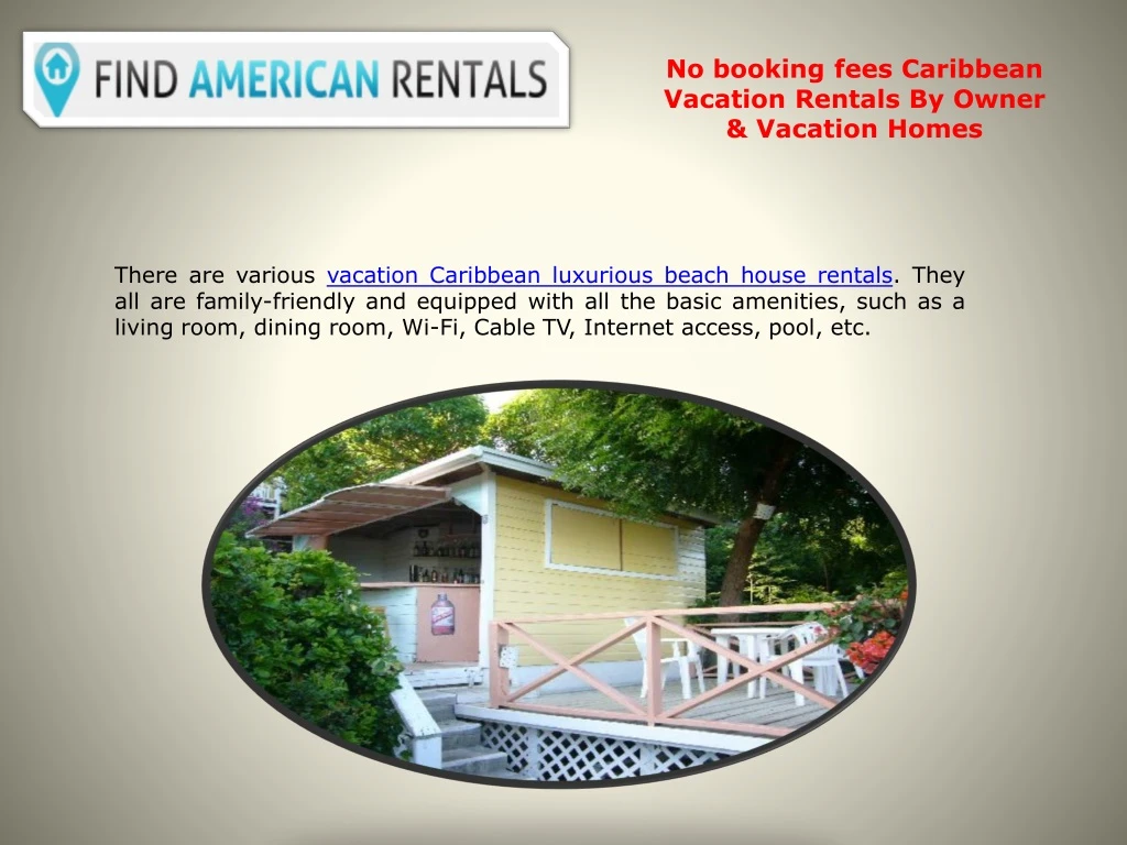 no booking fees caribbean vacation rentals